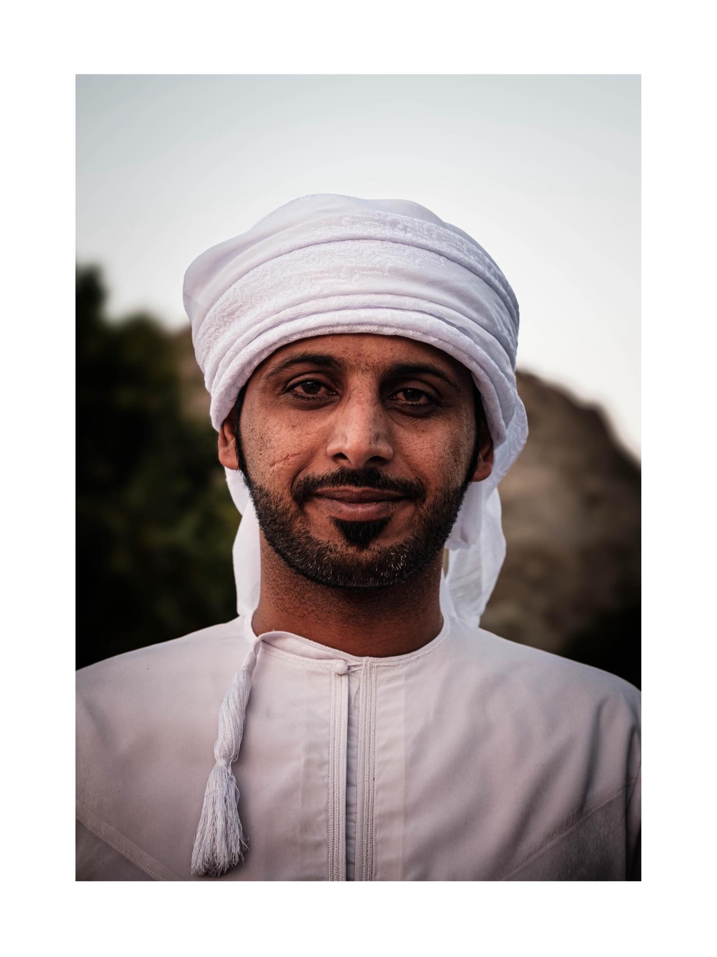 Portrait of a man in a white turban